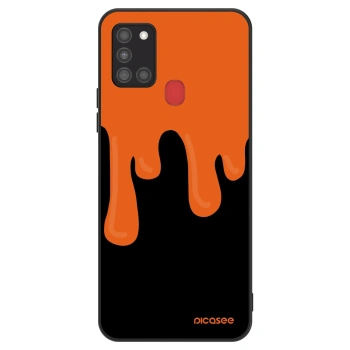 Maskica za Samsung Galaxy A21s - Orange spooky
