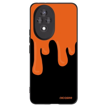 Picasee crna silikonska maskica za Honor 200 5G - Orange spooky