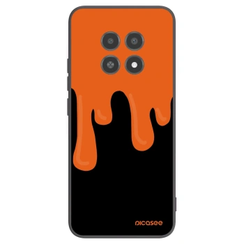 Picasee crna silikonska maskica za Realme 12X - Orange spooky