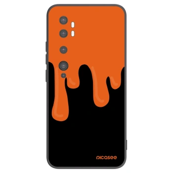 Picasee crna silikonska maskica za Xiaomi Mi Note 10 (Pro) - Orange spooky