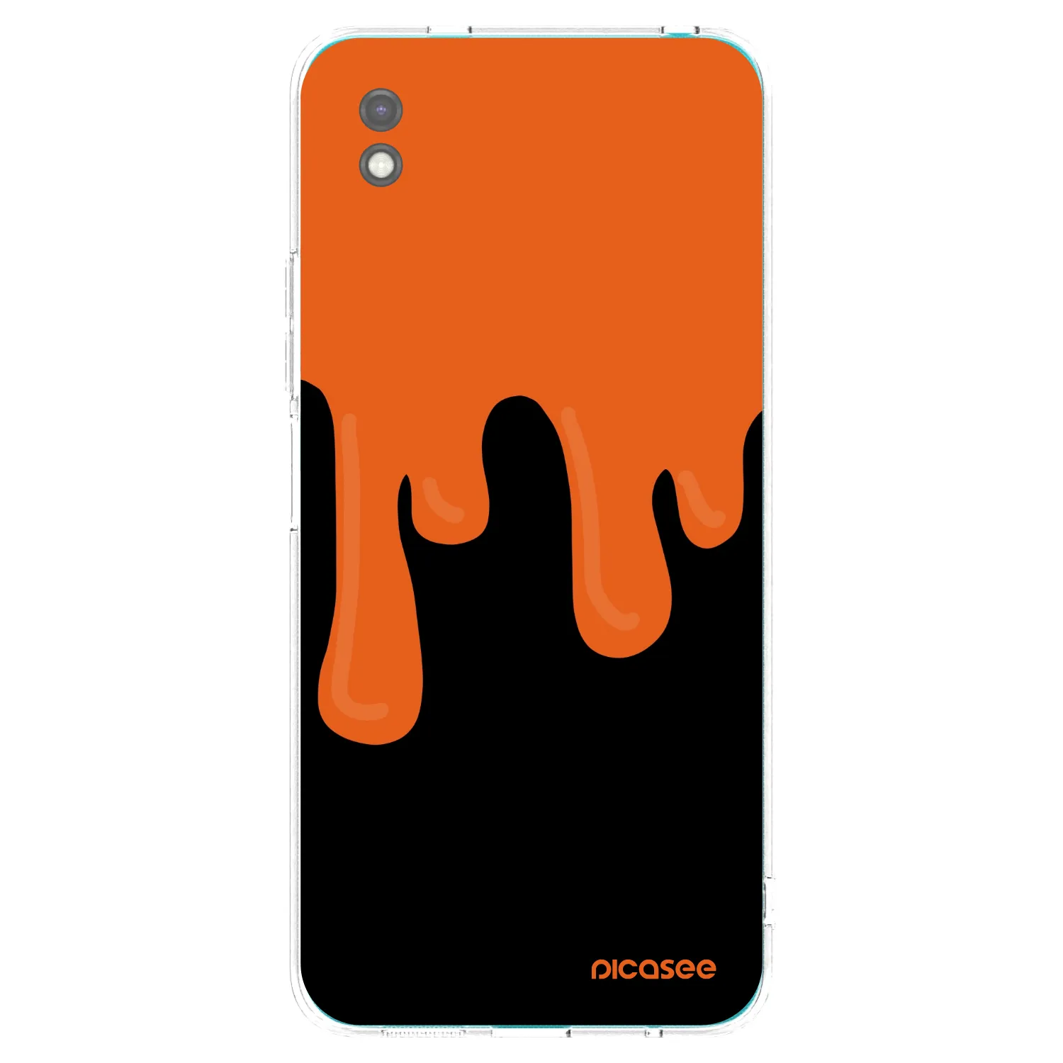 Picasee crna silikonska maskica za Xiaomi Redmi 9A - Orange spooky
