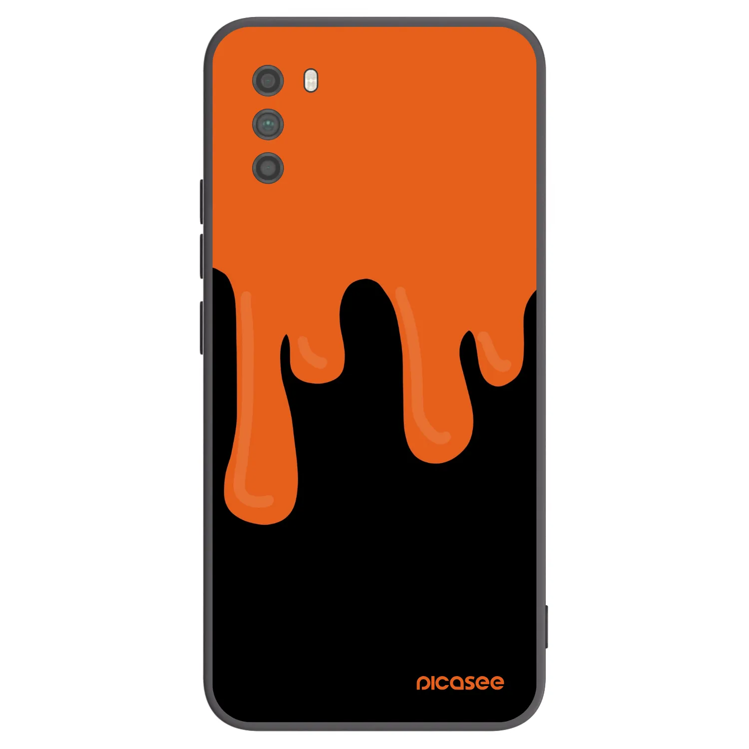Picasee crna silikonska maskica za Xiaomi Poco M3 - Orange spooky