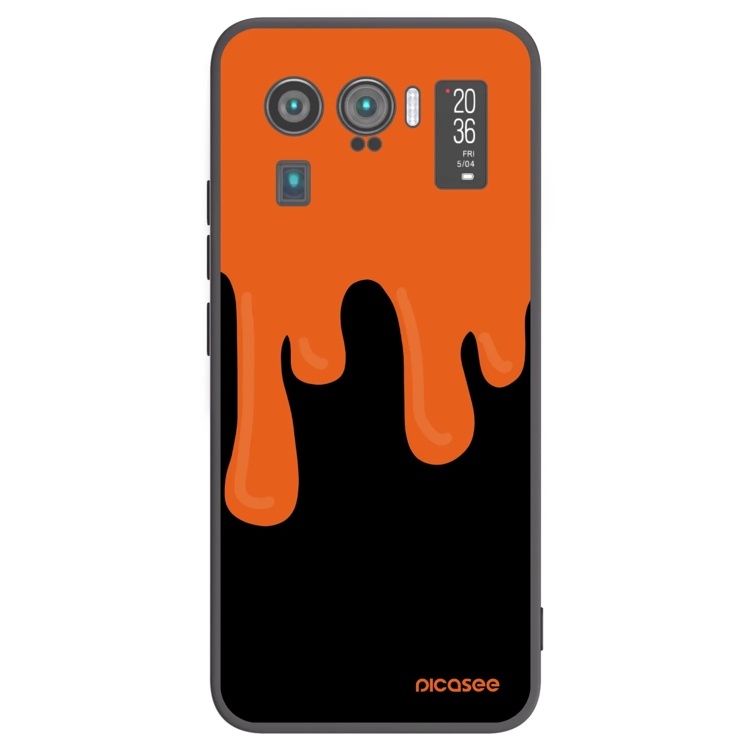 Picasee crna silikonska maskica za Xiaomi Mi 11 Ultra - Orange spooky