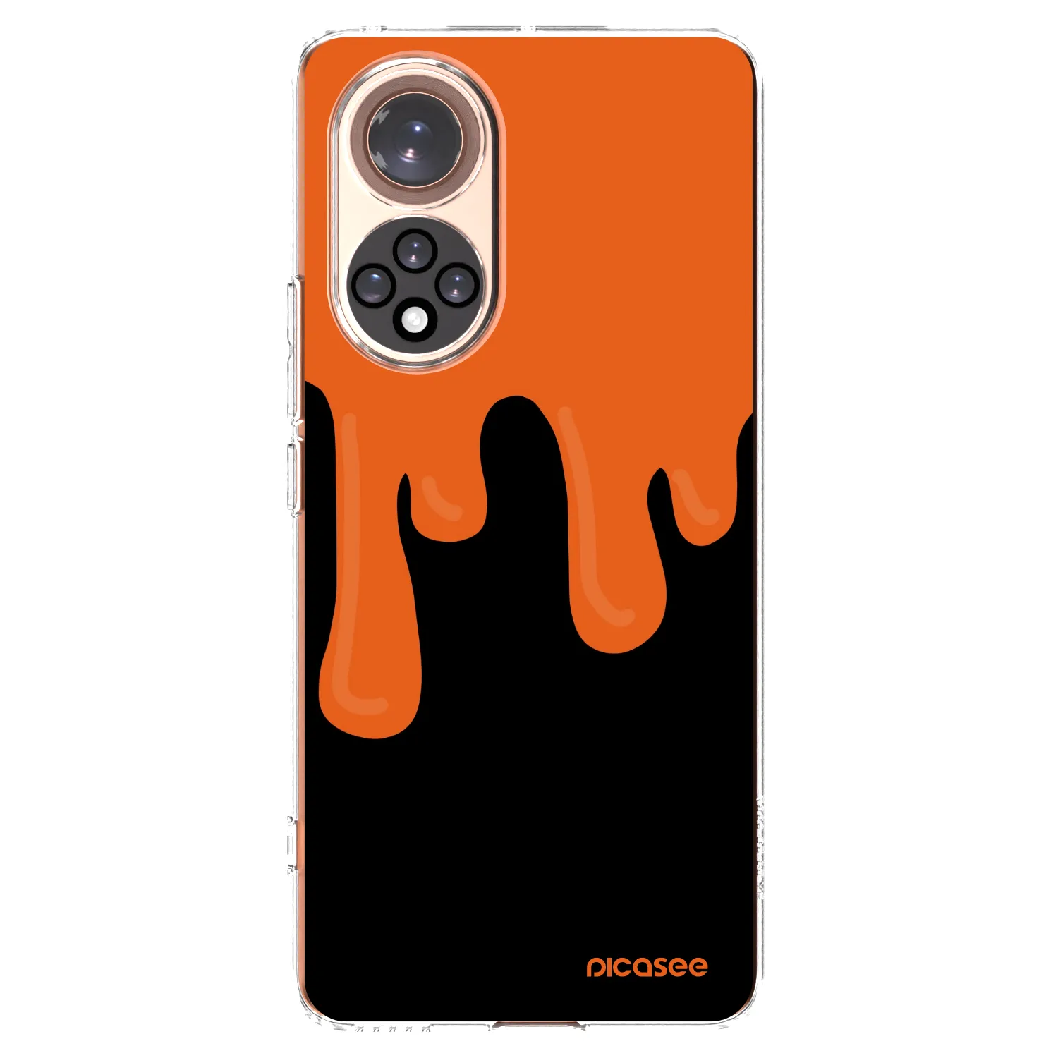 Picasee silikonska prozirna maskica za Honor 50 5G - Orange spooky