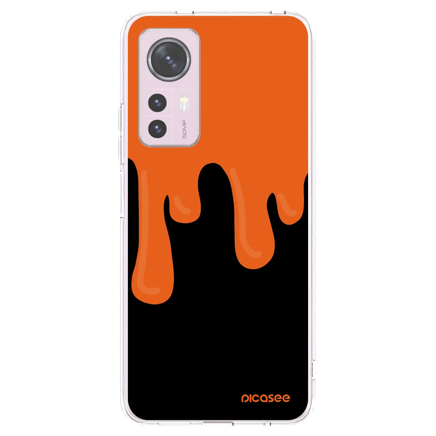 Picasee silikonska prozirna maskica za Xiaomi 12 - Orange spooky