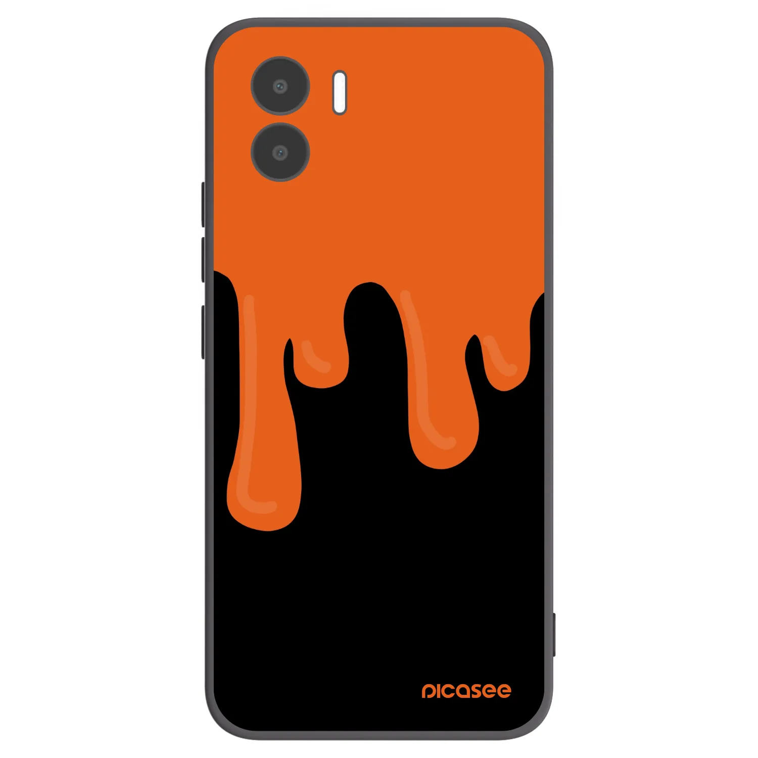 Picasee crna silikonska maskica za Xiaomi Redmi A1 - Orange spooky