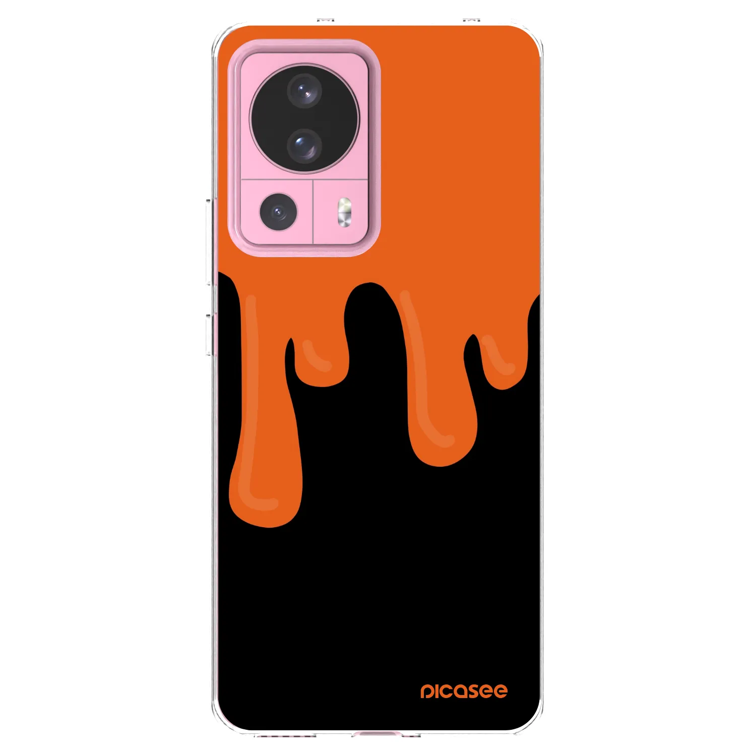 Picasee silikonska prozirna maskica za Xiaomi 13 Lite - Orange spooky