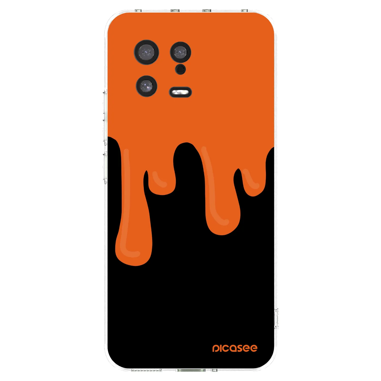 Picasee silikonska prozirna maskica za Xiaomi 13 - Orange spooky