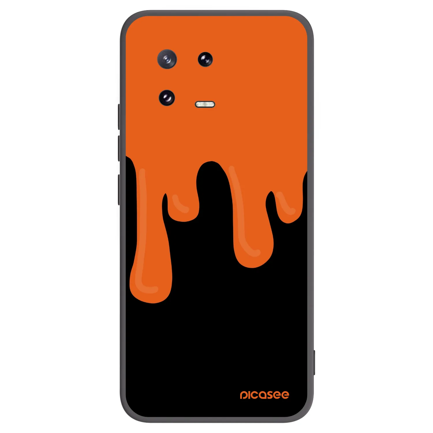Picasee crna silikonska maskica za Xiaomi 13 Pro - Orange spooky