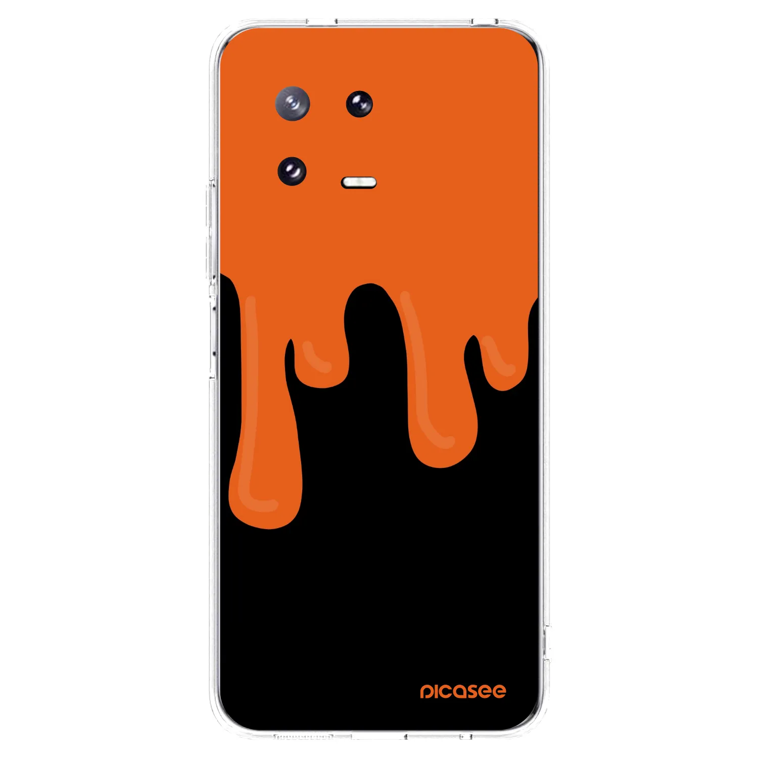 Picasee silikonska prozirna maskica za Xiaomi 13 Pro - Orange spooky