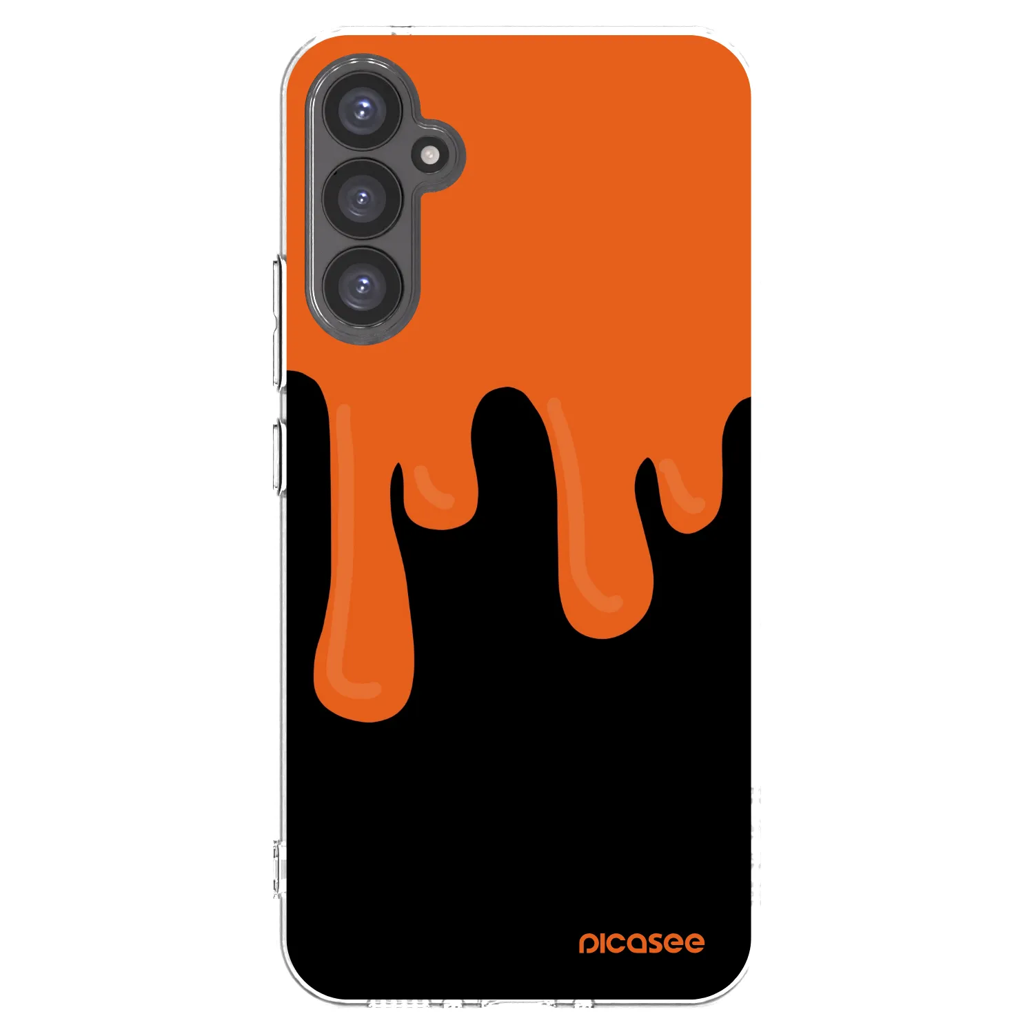 Picasee silikonska prozirna maskica za Samsung Galaxy A34 5G A346B - Orange spooky