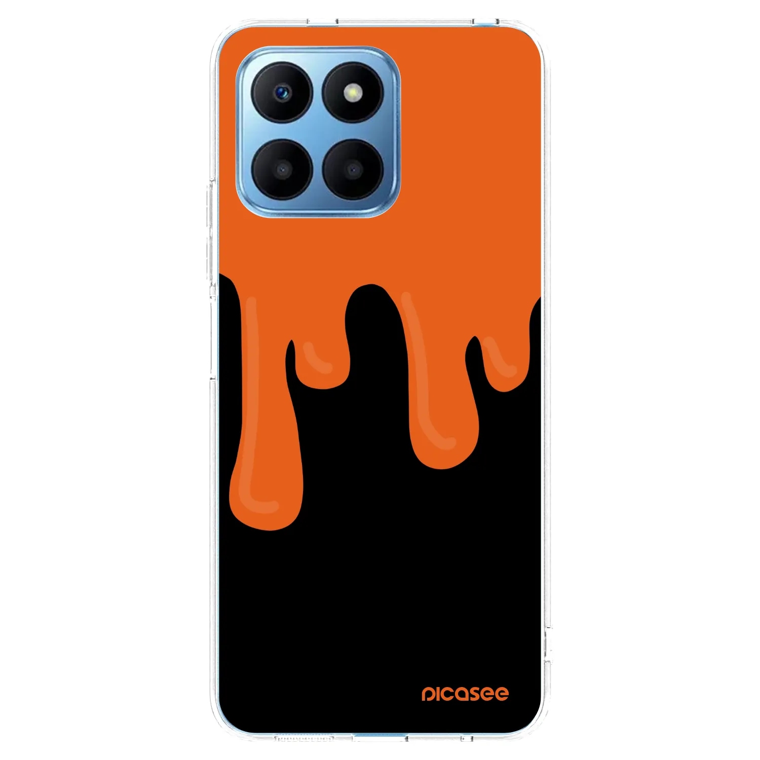 Picasee silikonska prozirna maskica za Honor 70 Lite - Orange spooky