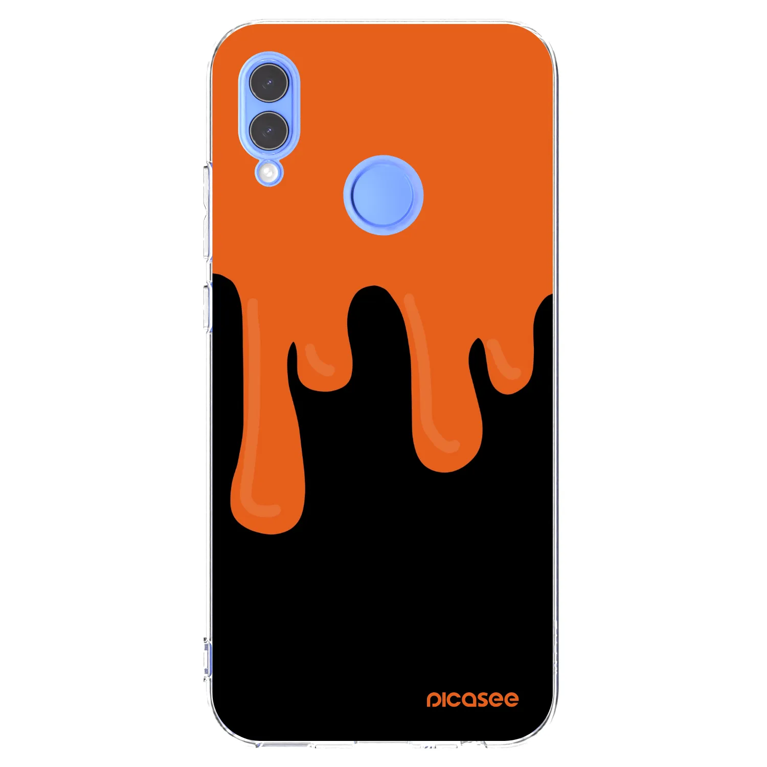 Picasee silikonska prozirna maskica za Huawei P Smart 2019 - Orange spooky
