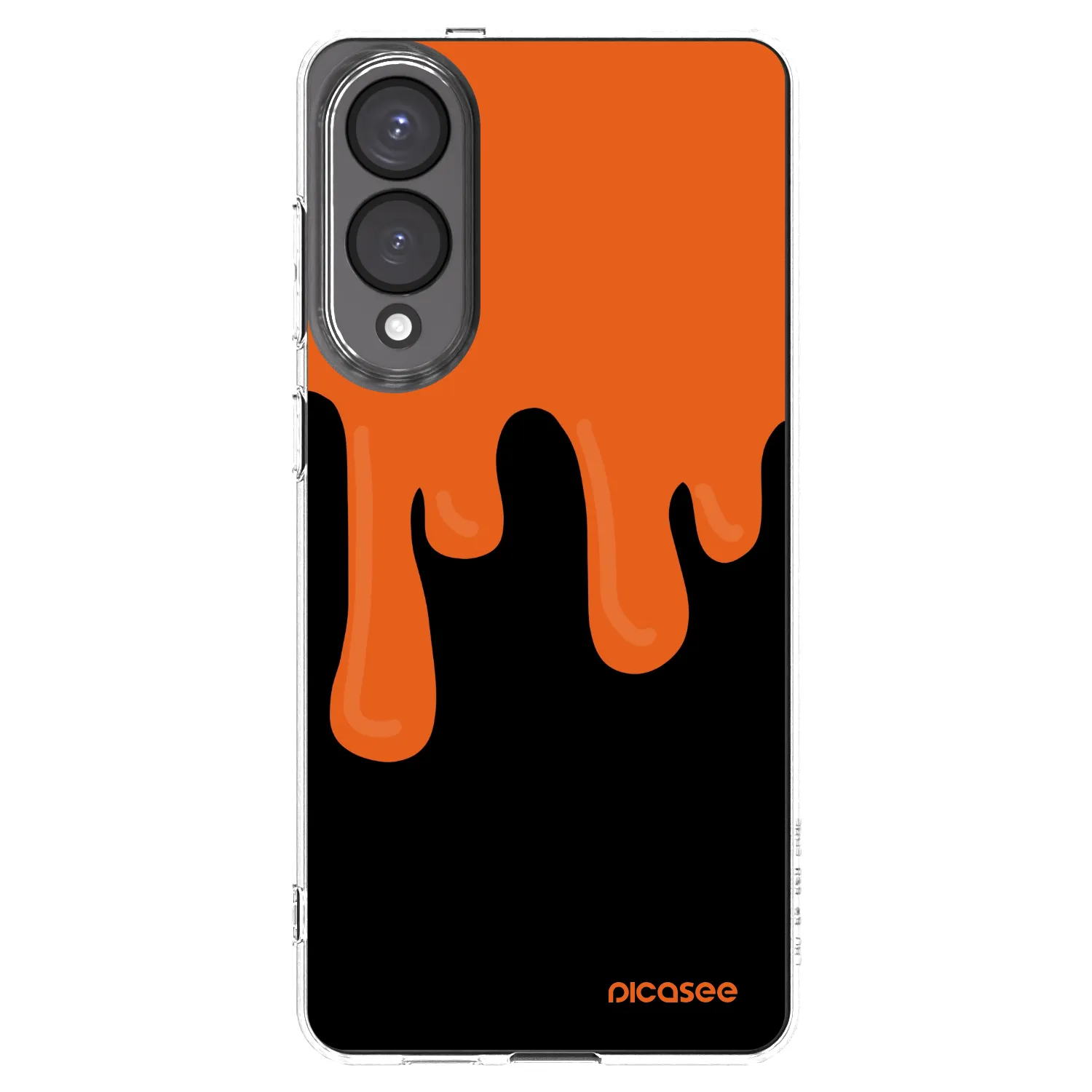 Picasee silikonska prozirna maskica za Samsung Galaxy S25 Edge 5G - Orange spooky