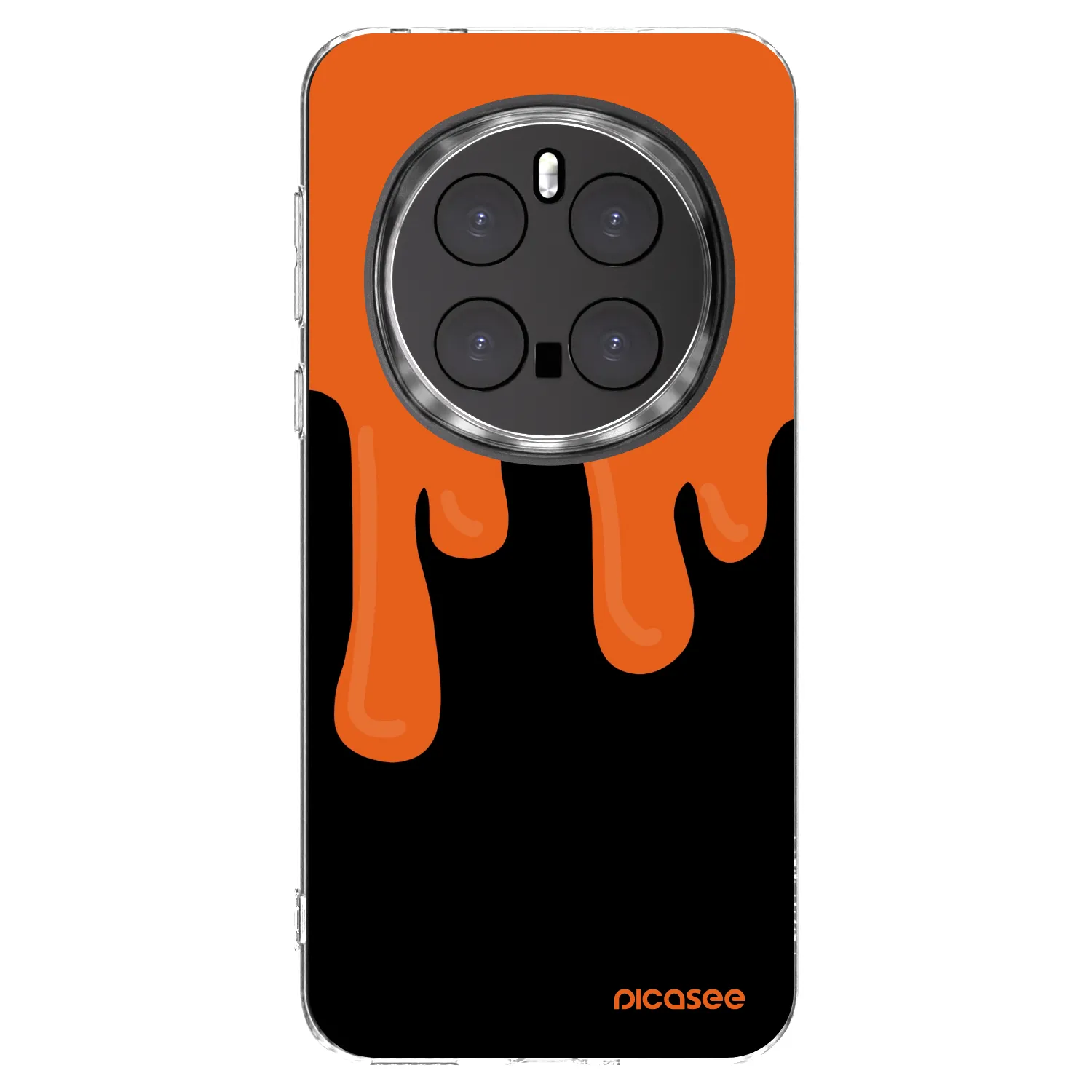 Picasee silikonska prozirna maskica za Honor Magic7 Pro 5G - Orange spooky