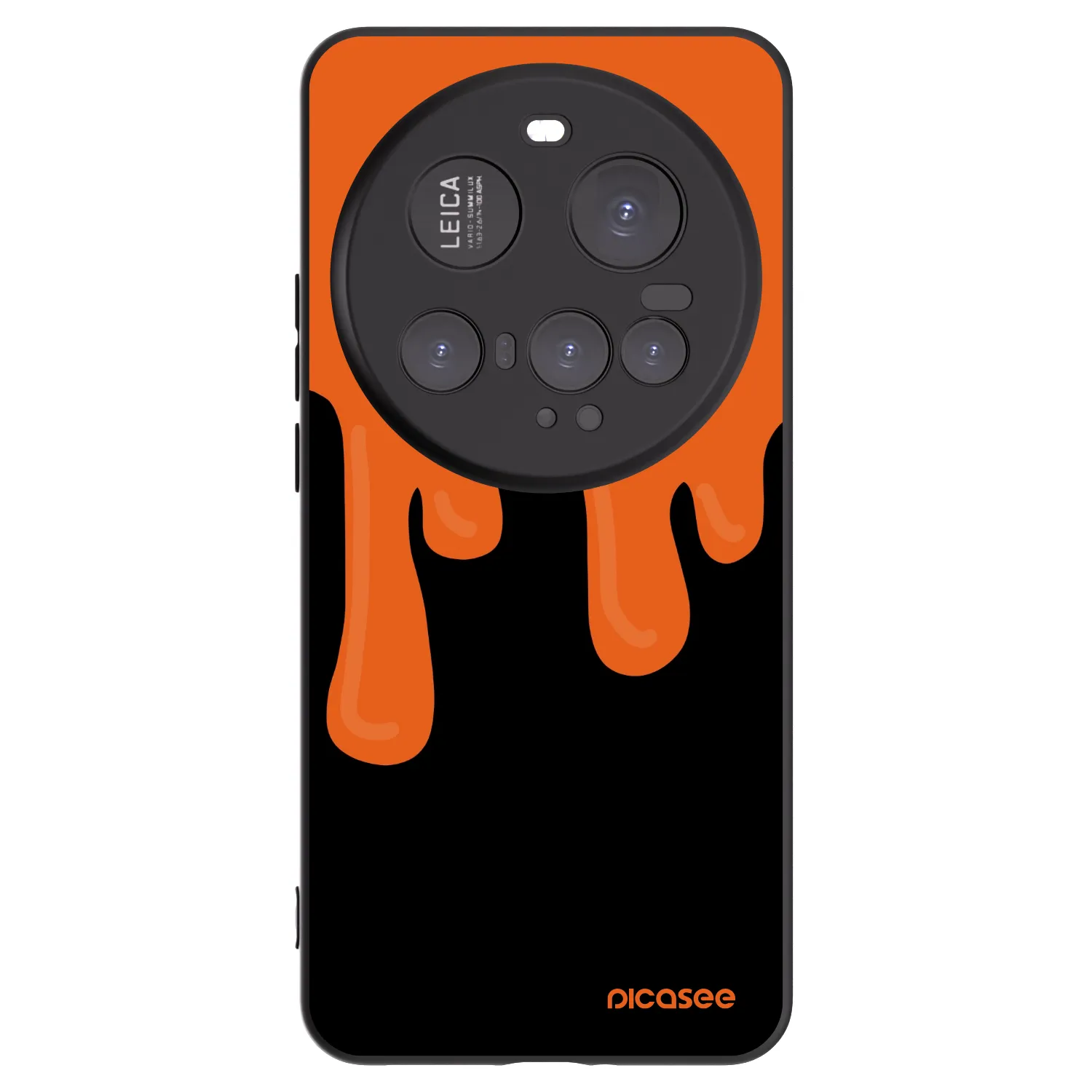 Picasee crna silikonska maskica za Xiaomi 15 Ultra - Orange spooky
