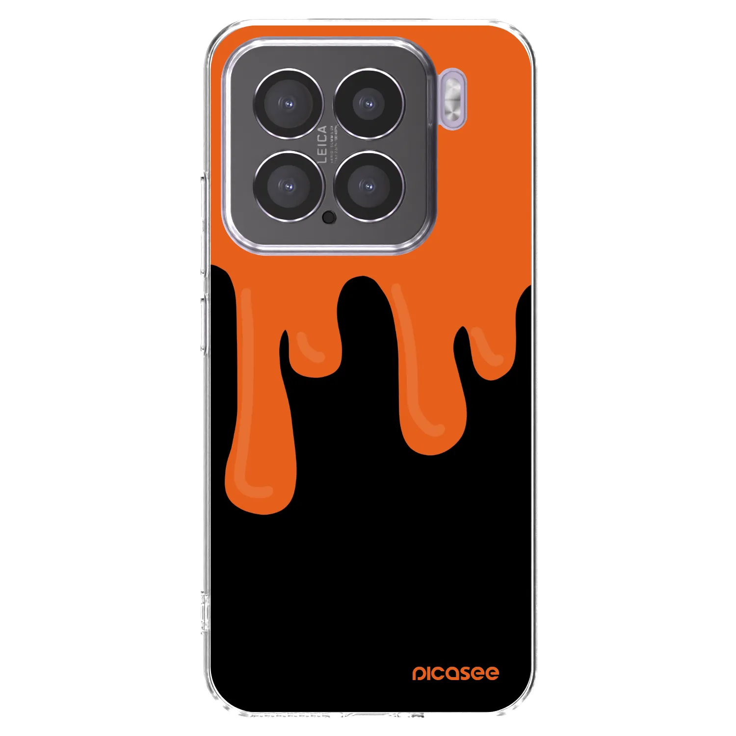 Picasee silikonska prozirna maskica za Xiaomi 15 - Orange spooky