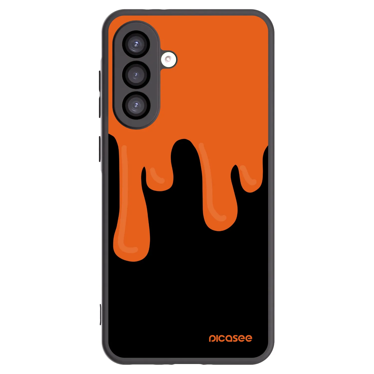 Picasee crna silikonska maskica za Samsung Galaxy A26 5G A266B - Orange spooky