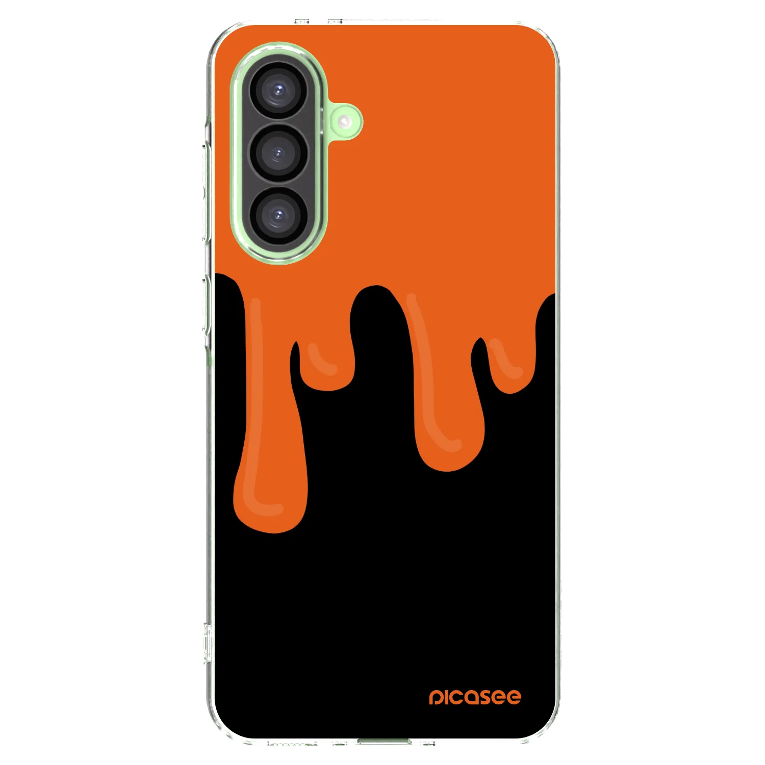 Picasee silikonska prozirna maskica za Samsung Galaxy A26 5G A266B - Orange spooky