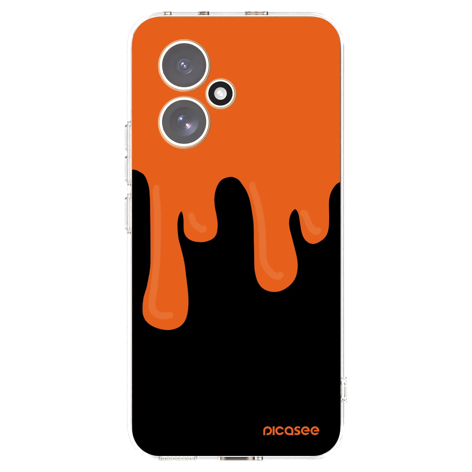 Picasee silikonska prozirna maskica za Honor 400 5G - Orange spooky