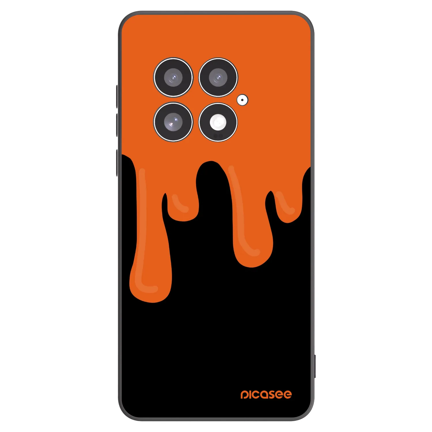 Picasee crna silikonska maskica za OnePlus 13 5G - Orange spooky