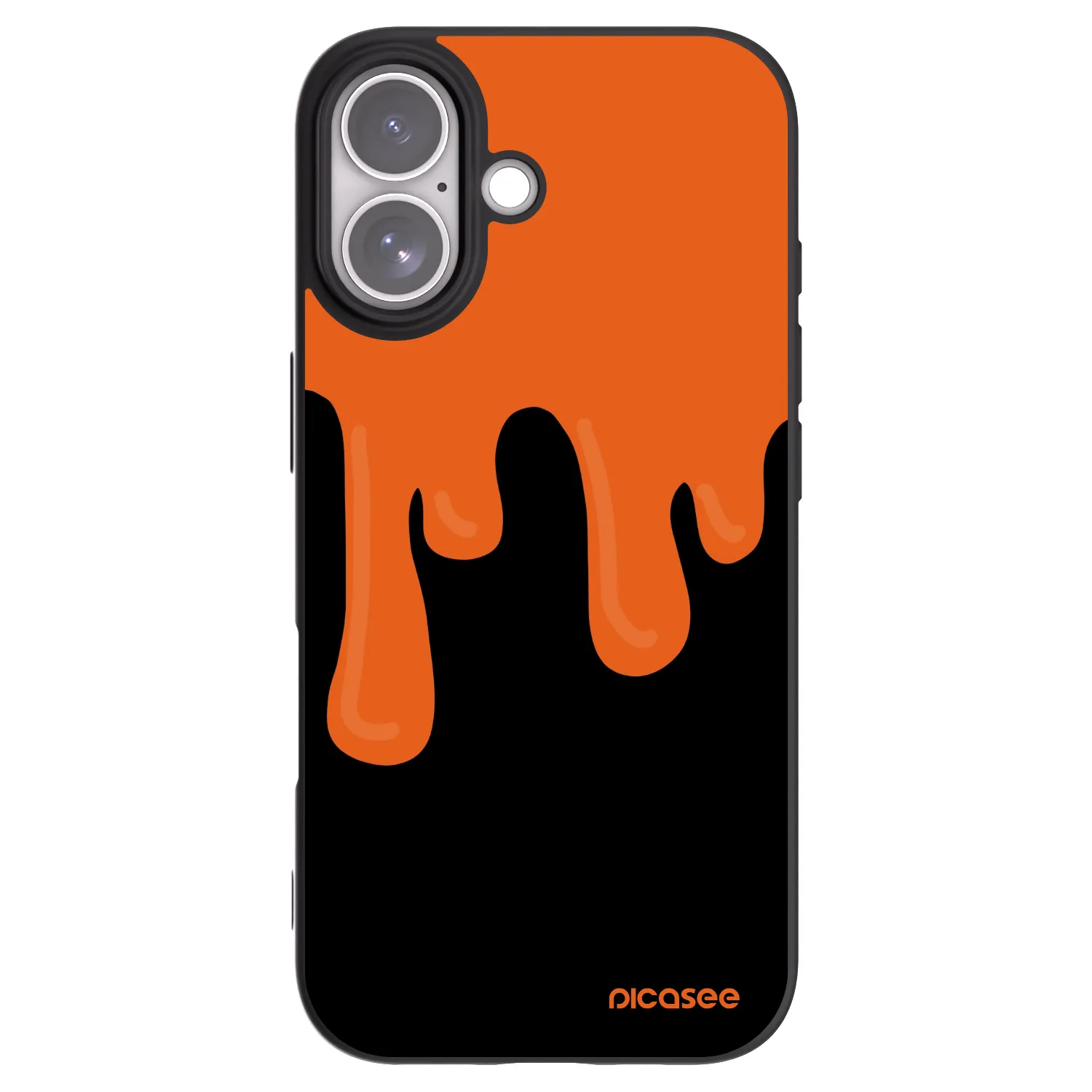 Picasee crna silikonska maskica za Apple iPhone 17 - Orange spooky