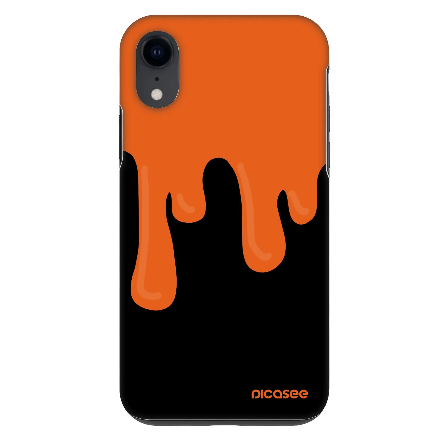 Picasee Fashion Case za Apple iPhone XR - Orange spooky
