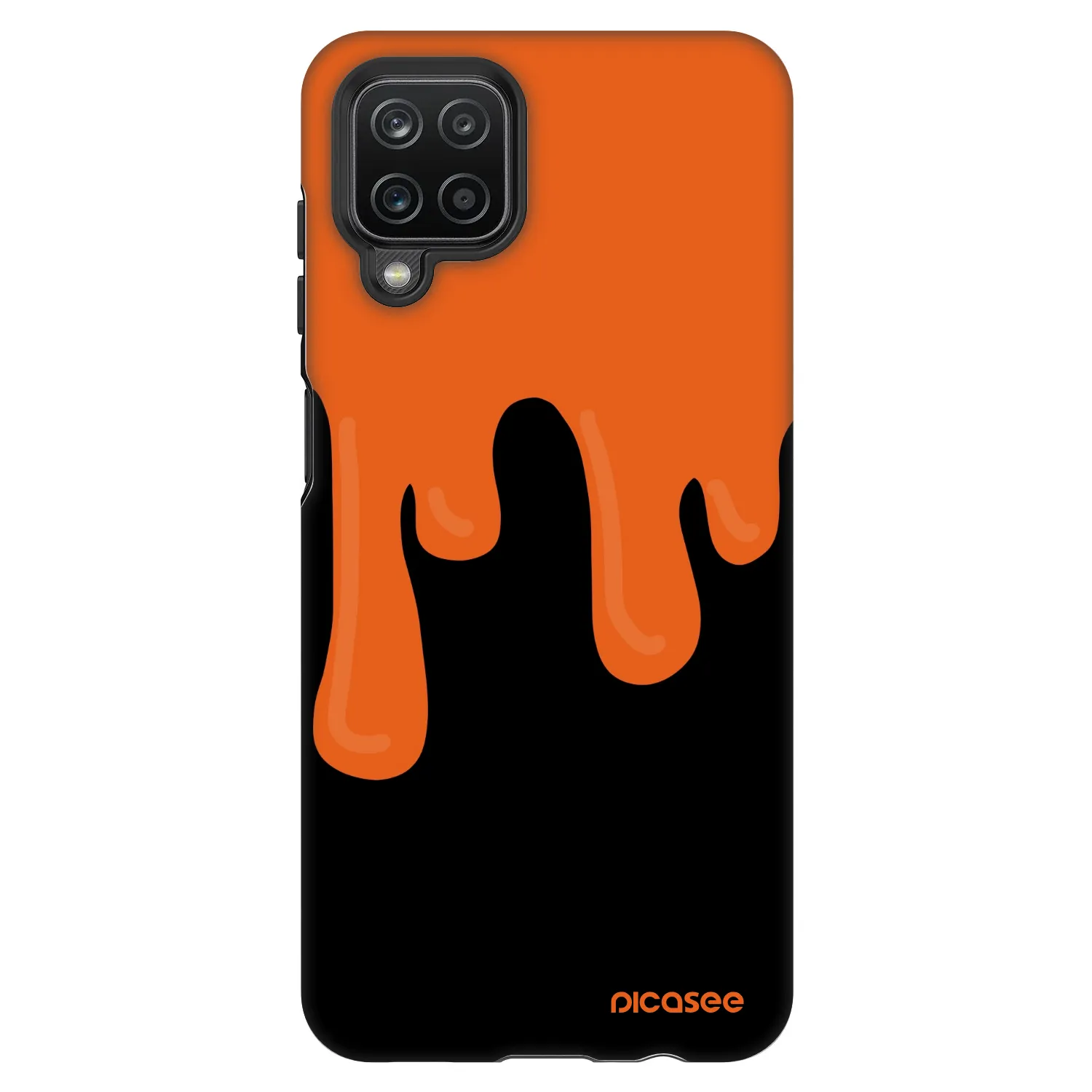 Picasee Fashion Case za Samsung Galaxy A12 A125F - Orange spooky