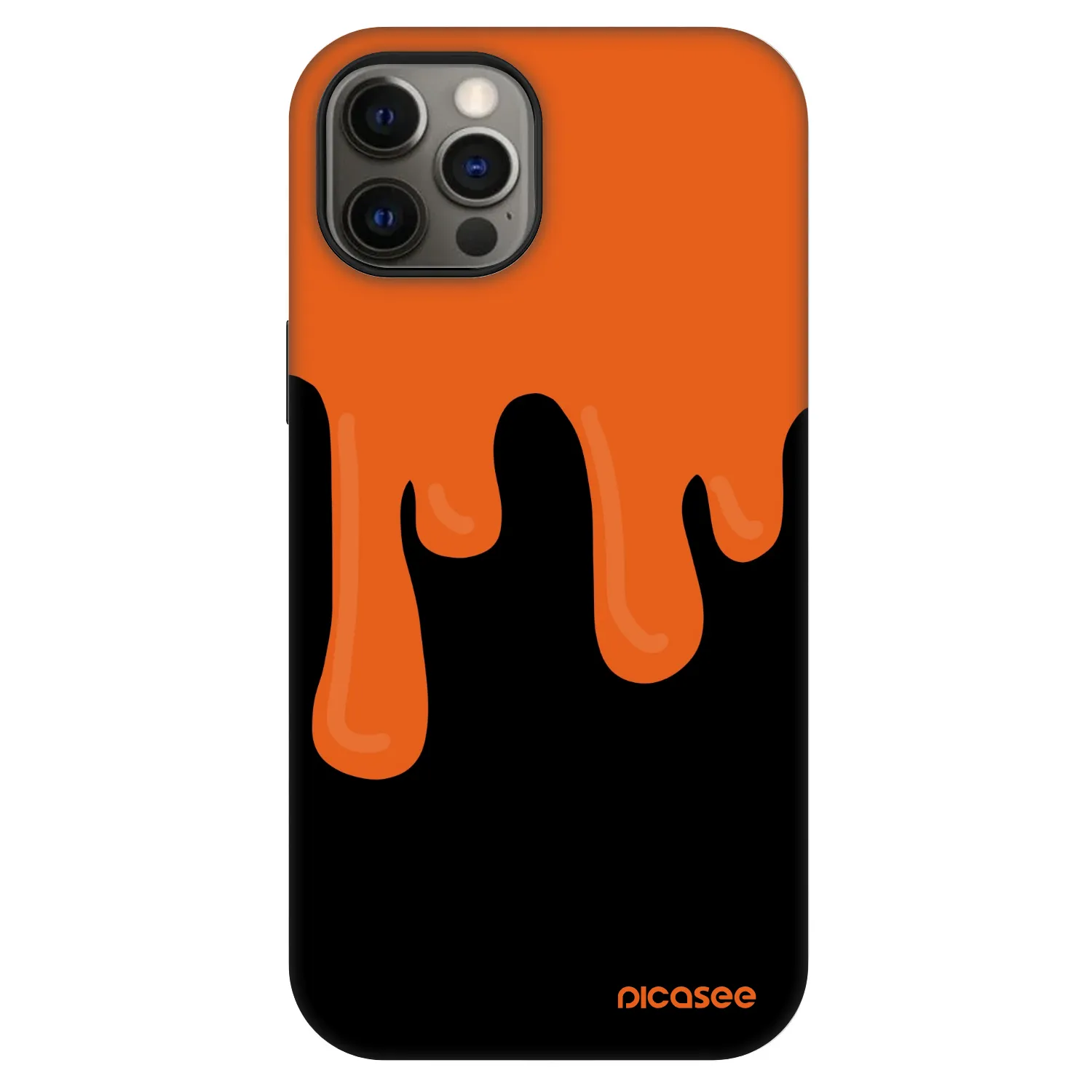 Picasee Fashion Case MagSafe za Apple iPhone 12 - Orange spooky