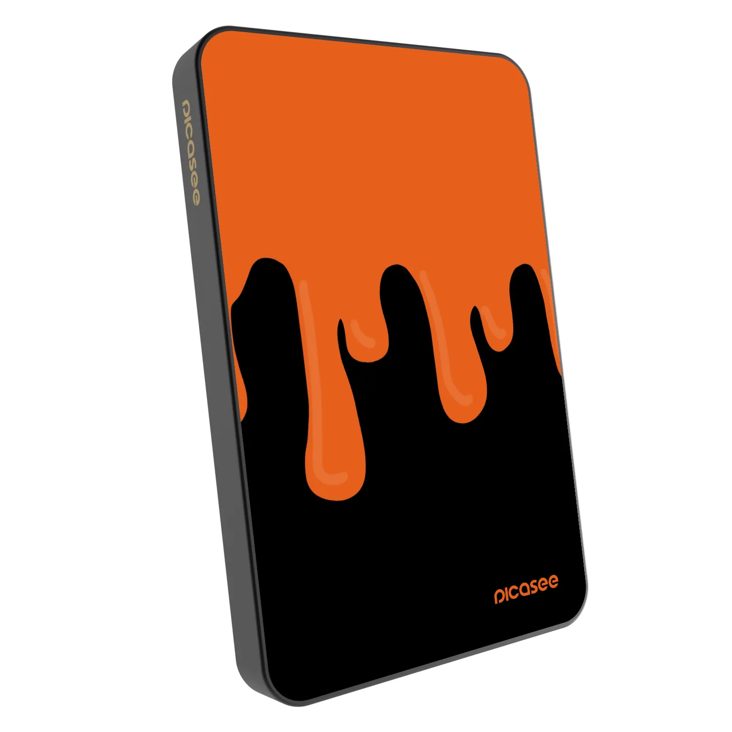 Picasee Prijenosni punjač s MagSafe 5 000 mAh Sivo - Orange spooky