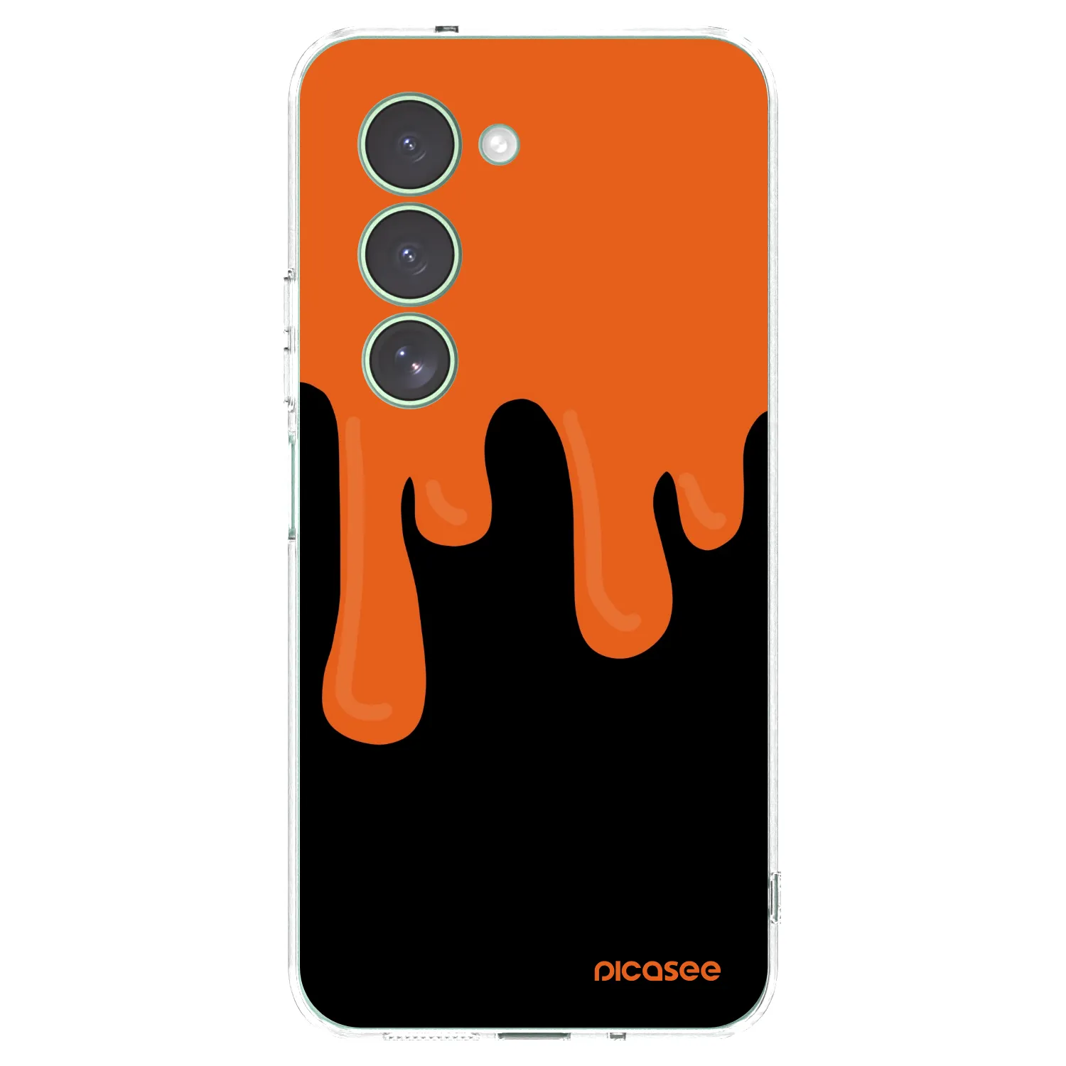 Picasee silikonska prozirna maskica za Xiaomi Redmi 15 5G - Orange spooky