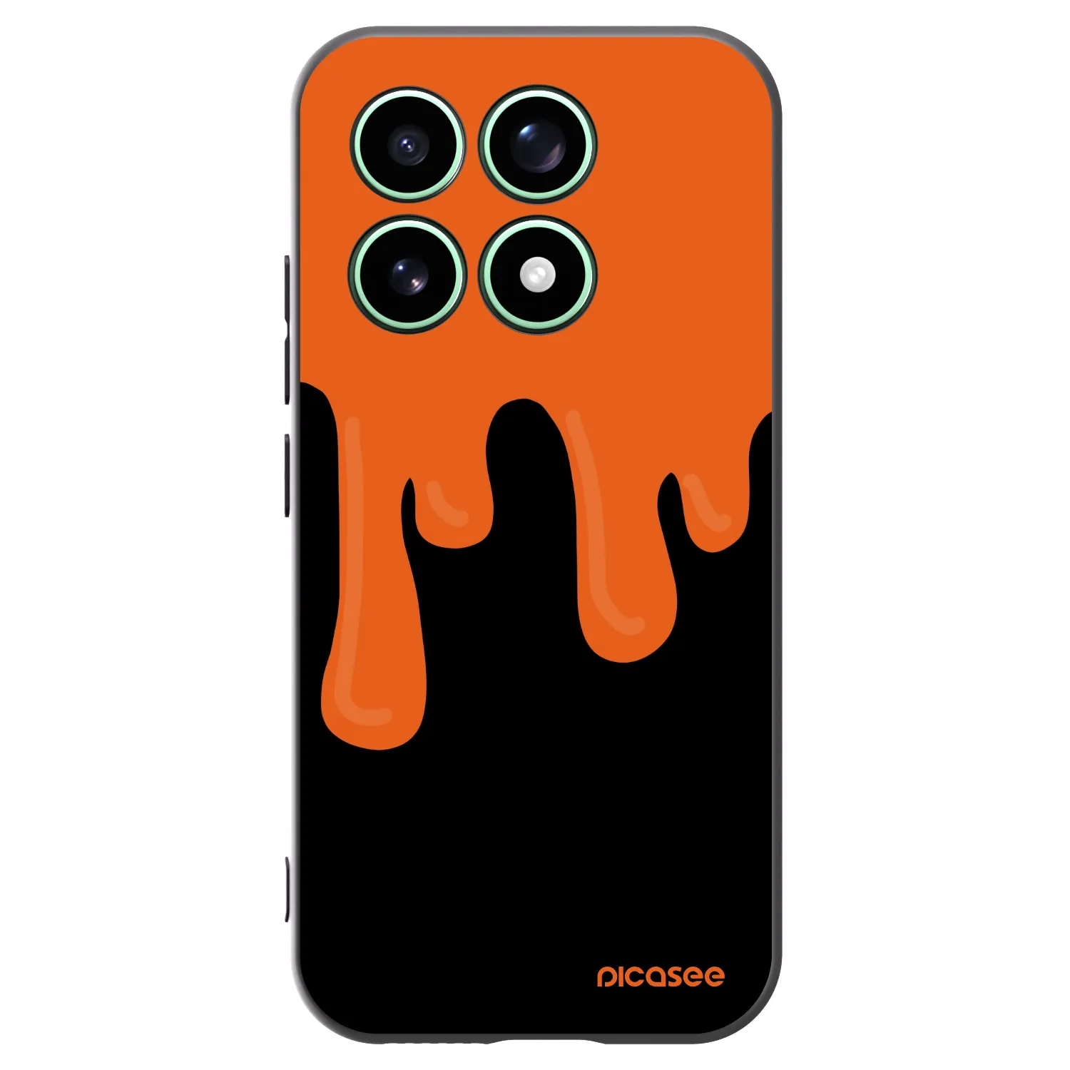Picasee crna silikonska maskica za Xiaomi 17 - Orange spooky