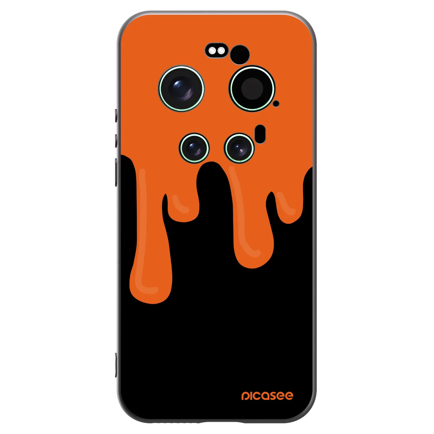 Picasee crna silikonska maskica za Xiaomi 17 Ultra - Orange spooky