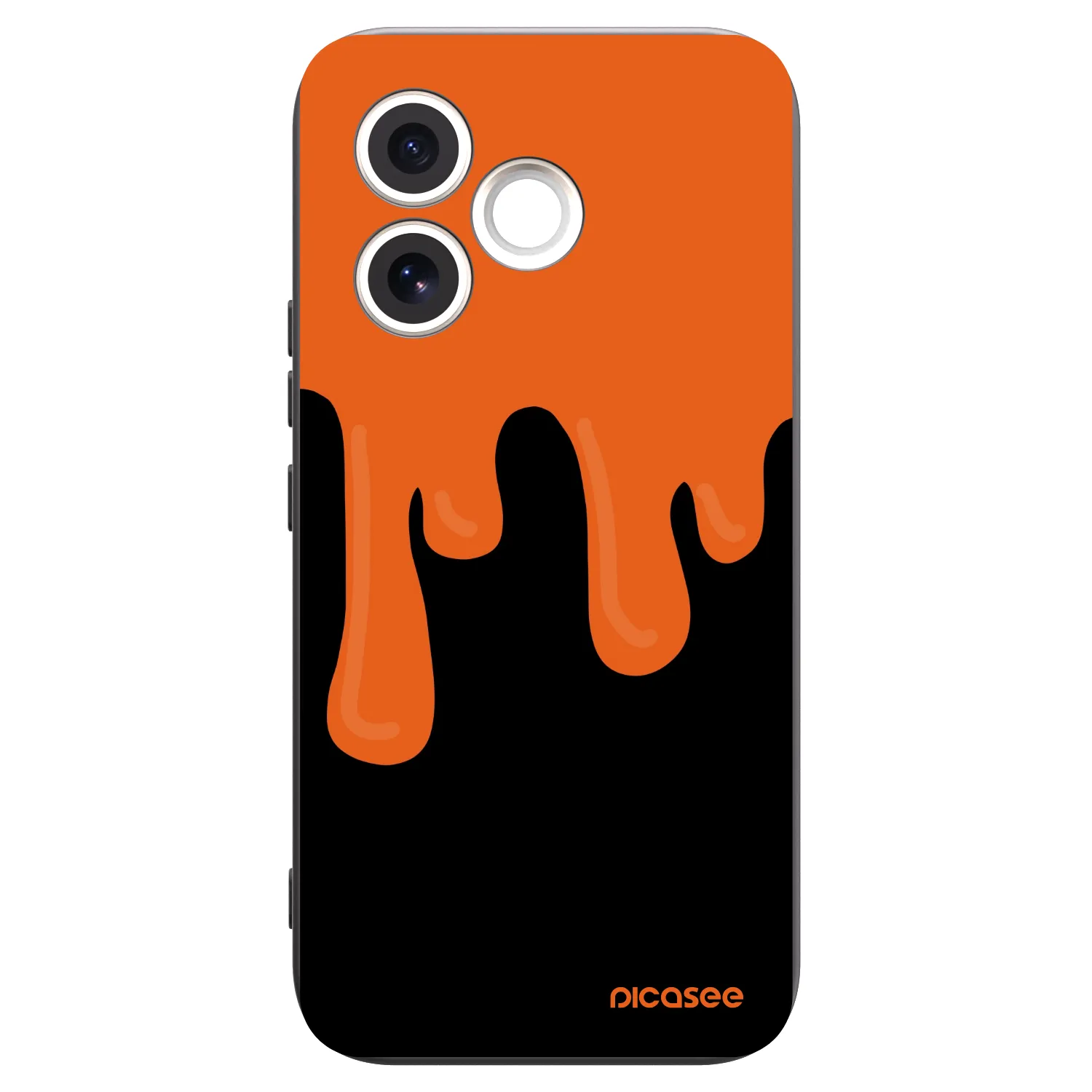 Picasee crna silikonska maskica za Honor 600 Lite - Orange spooky