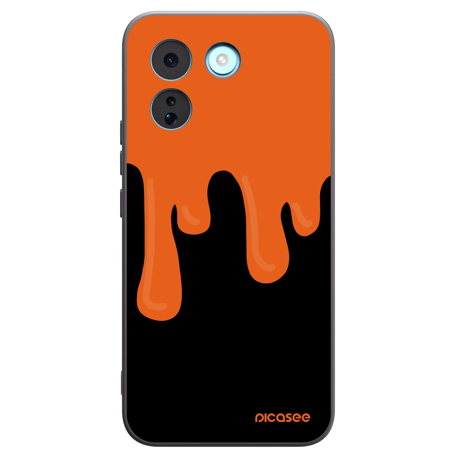 Picasee crna silikonska maskica za Xiaomi Redmi Note 17 Pro MAX 5G - Orange spooky