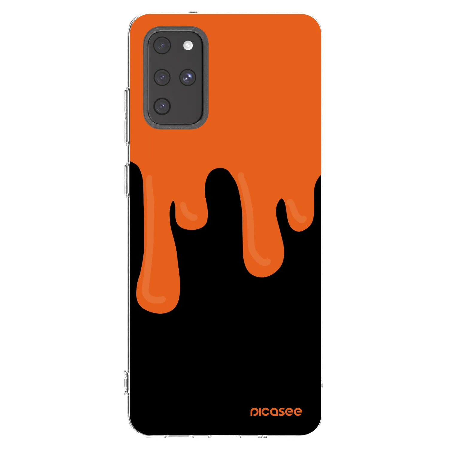 Picasee silikonska prozirna maskica za Samsung Galaxy S20+ G985F - Orange spooky