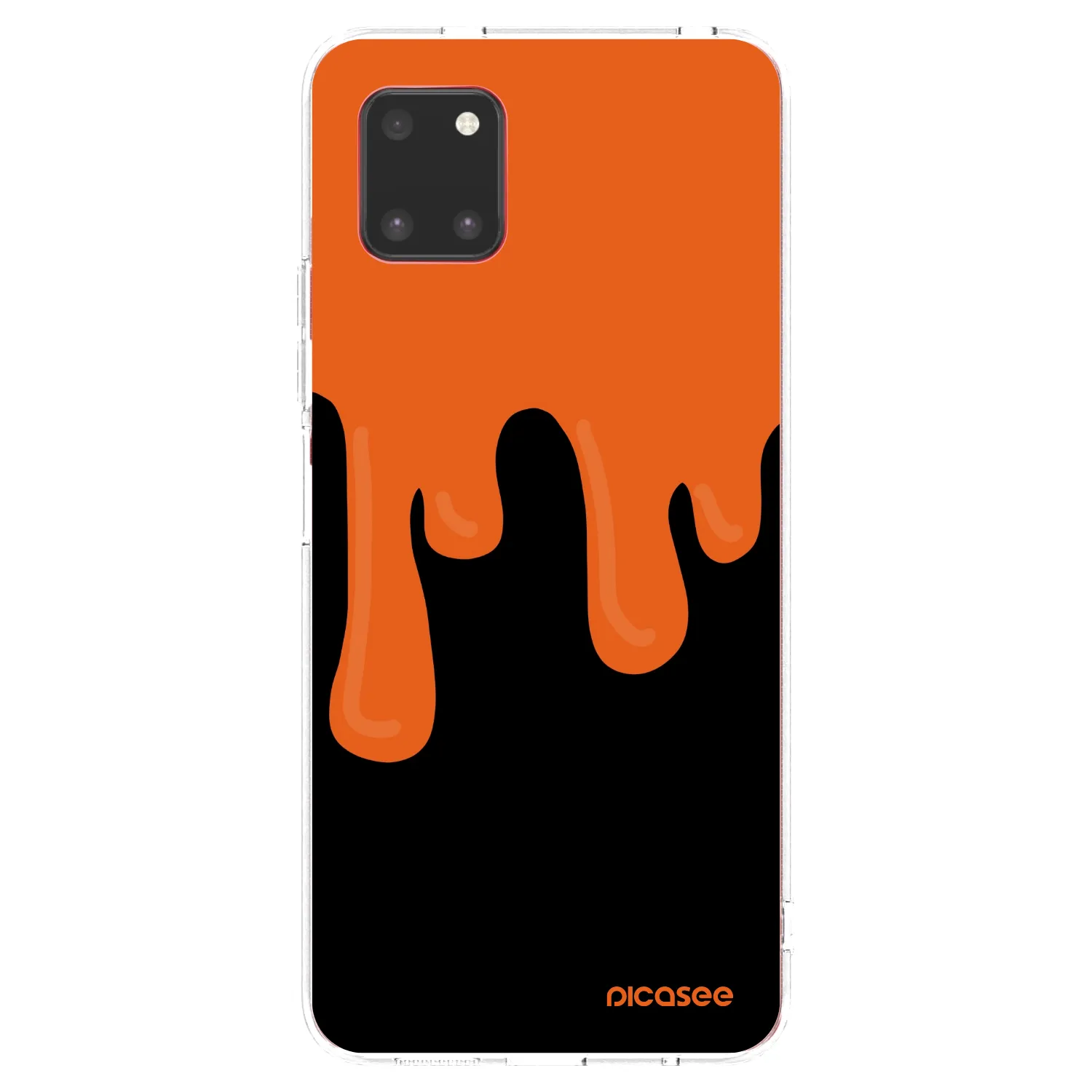Picasee silikonska prozirna maskica za Samsung Galaxy Note 10 Lite N770F - Orange spooky