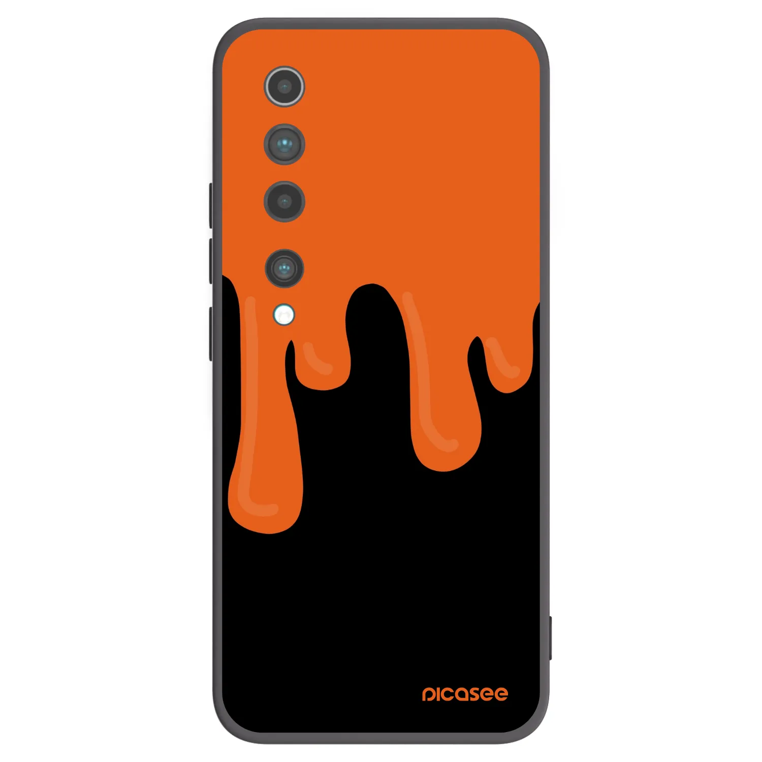 Picasee crna silikonska maskica za Xiaomi Mi 10 - Orange spooky