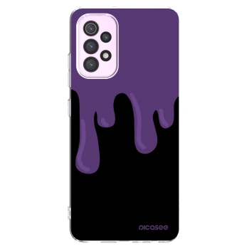 Picasee silikonska prozirna maskica za Samsung Galaxy A32 5G A326B - Purple spooky