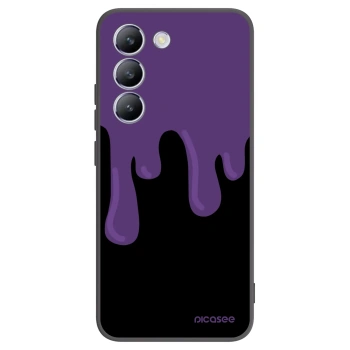 Picasee crna silikonska maskica za Vivo V40 SE 5G - Purple spooky