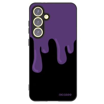 Picasee crna silikonska maskica za Samsung Galaxy S24 FE S721B - Purple spooky