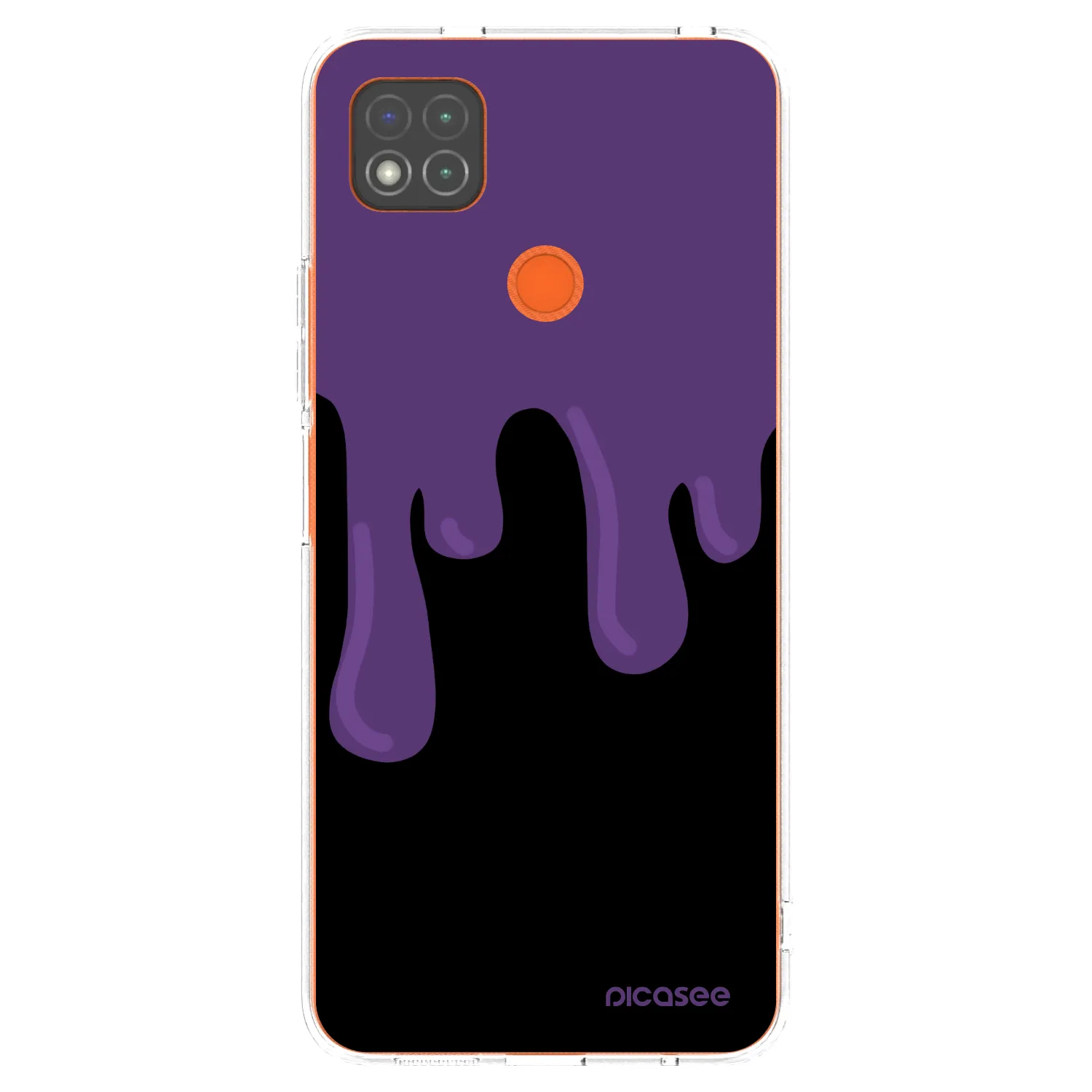 Picasee silikonska prozirna maskica za Xiaomi Redmi 9C - Purple spooky