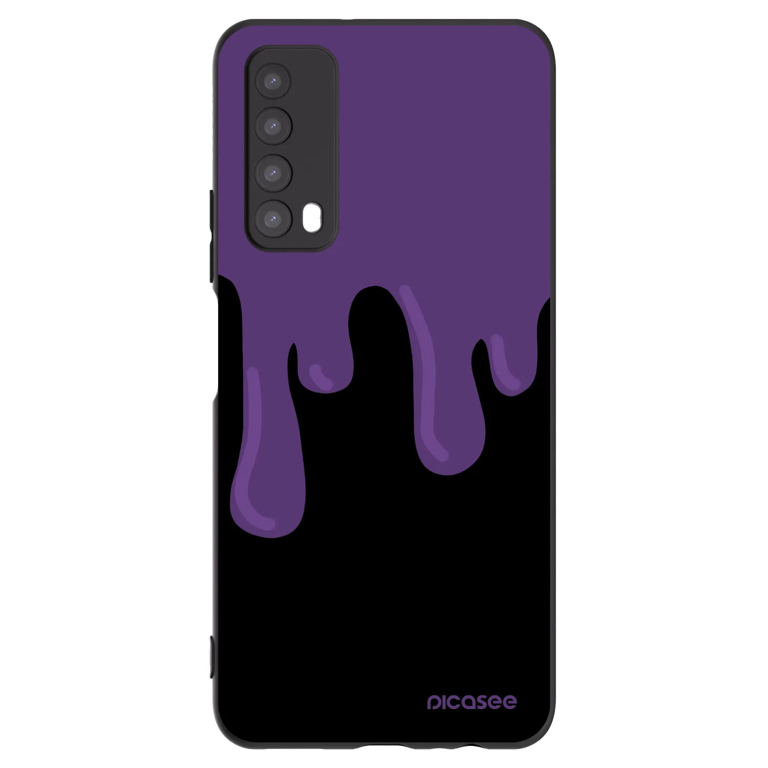 Picasee crna silikonska maskica za Huawei P Smart 2021 - Purple spooky