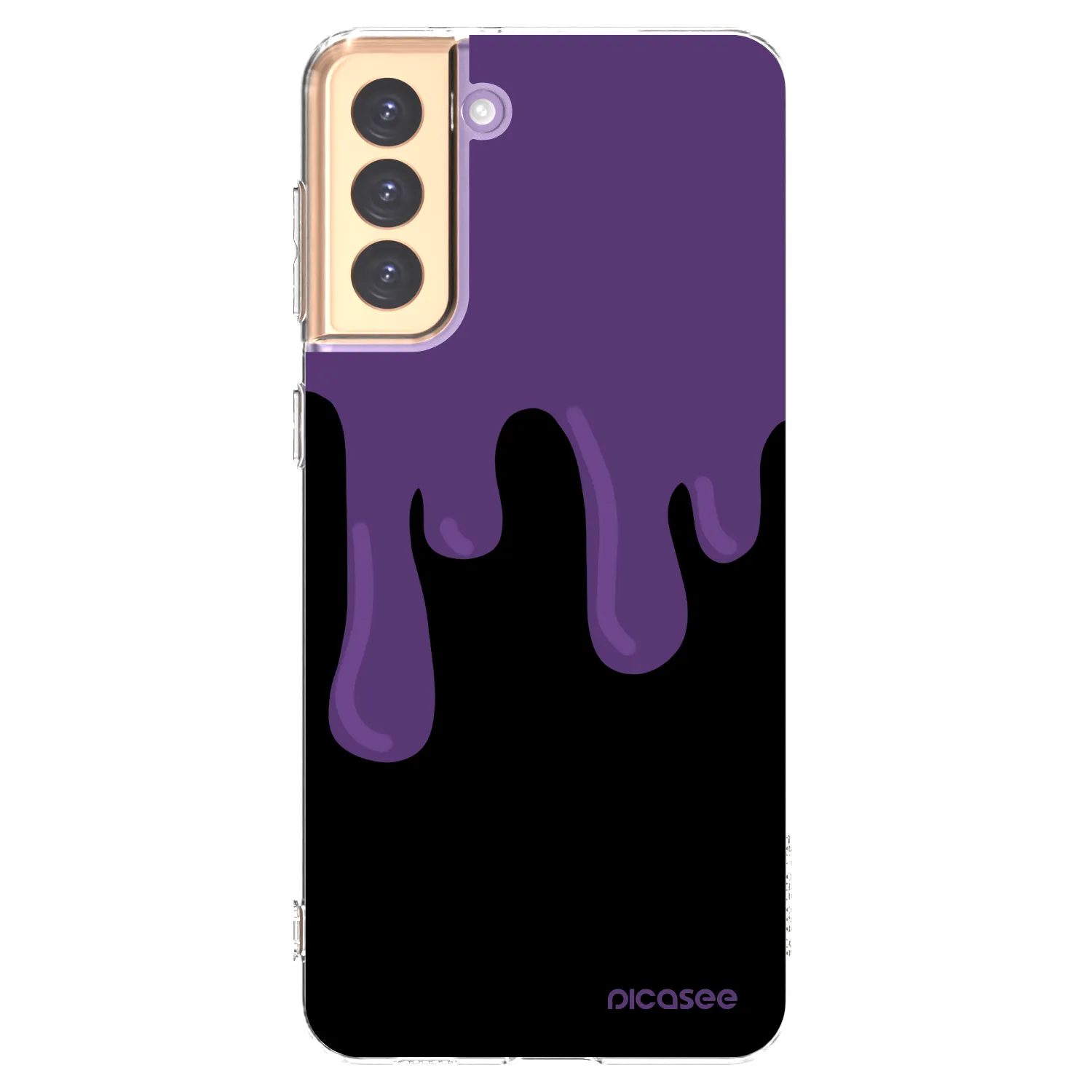 Picasee silikonska prozirna maskica za Samsung Galaxy S21+ 5G G996F - Purple spooky