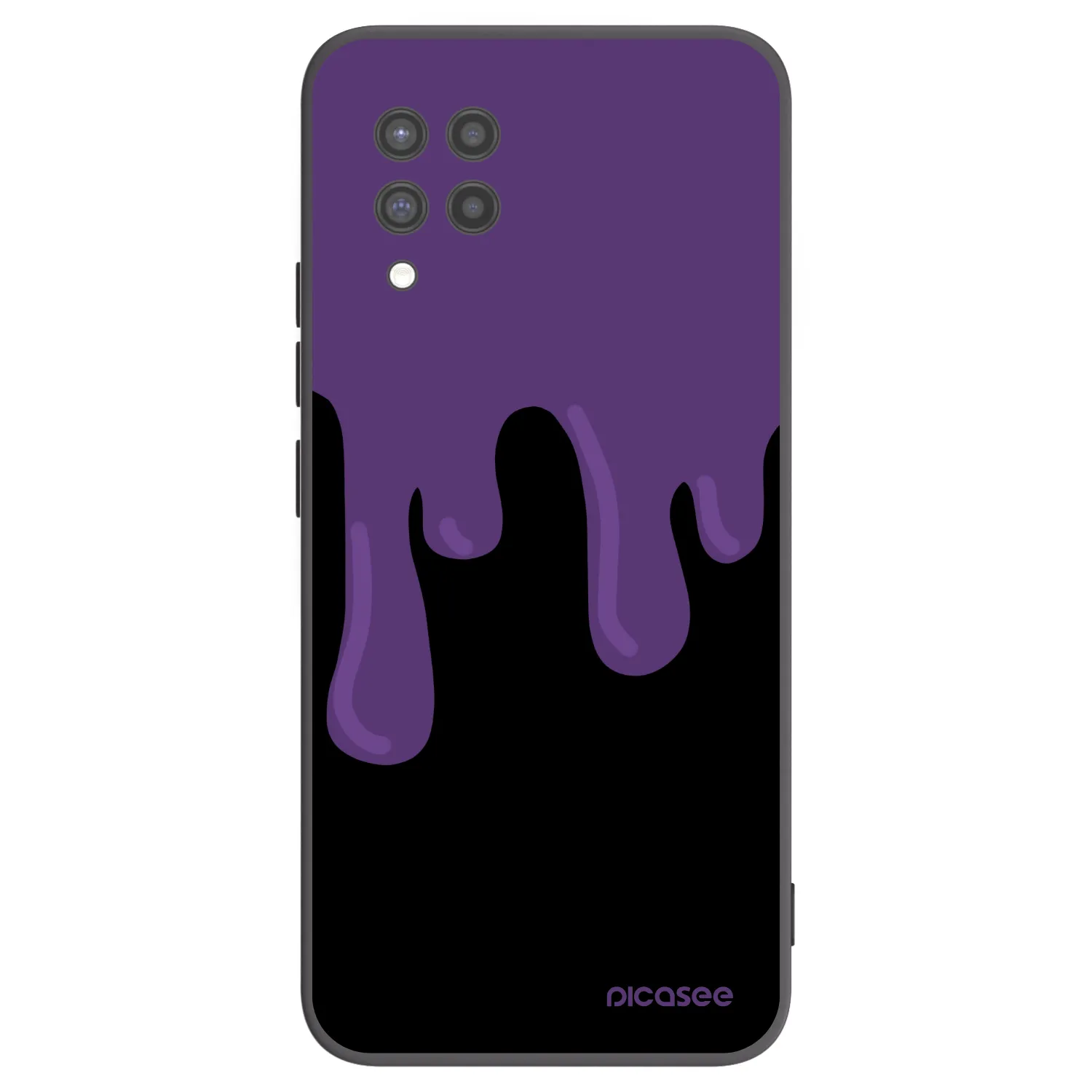 Picasee crna silikonska maskica za Samsung Galaxy A42 A426B - Purple spooky
