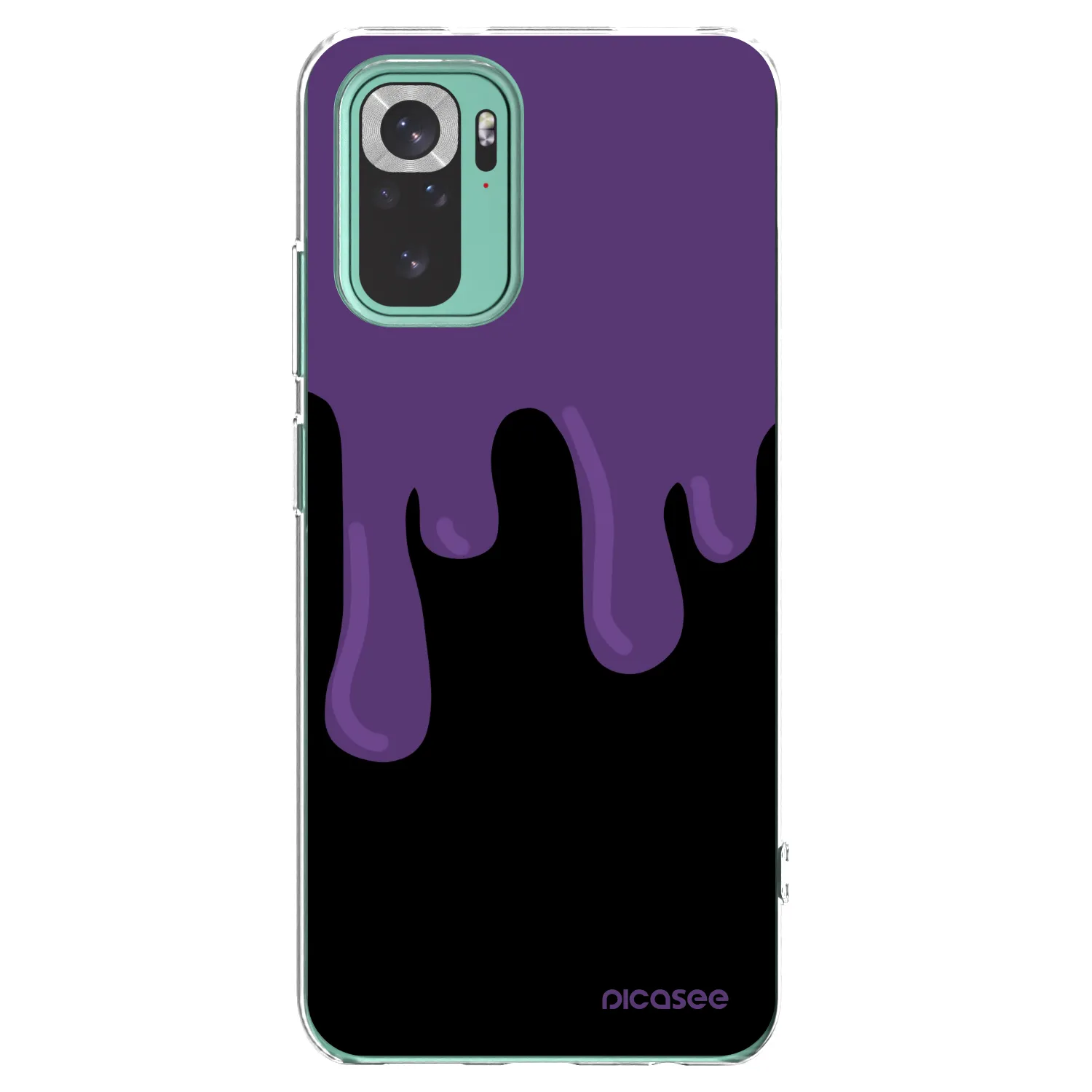Picasee silikonska prozirna maskica za Xiaomi Redmi Note 10 Pro - Purple spooky