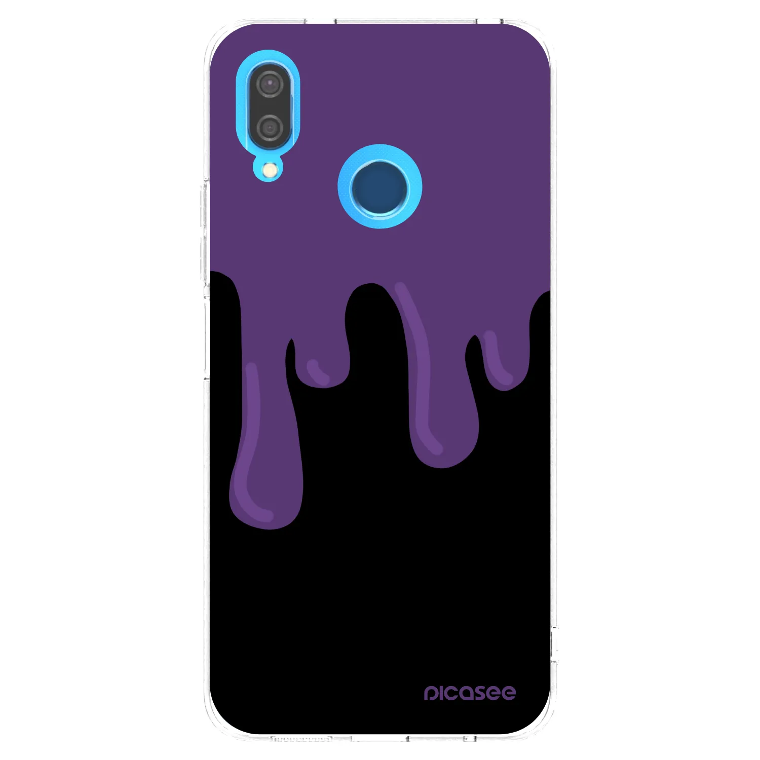 Picasee silikonska prozirna maskica za Huawei P20 Lite - Purple spooky