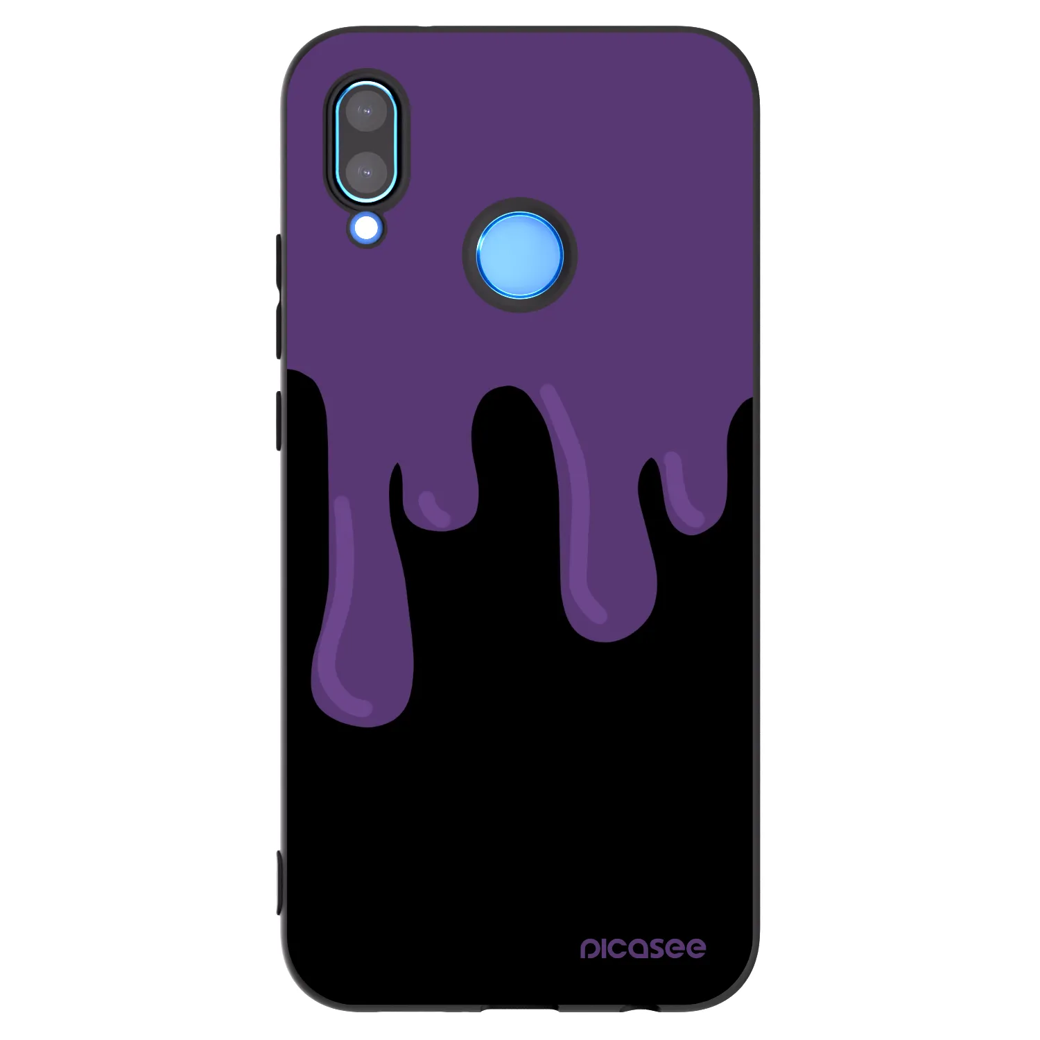 Picasee crna silikonska maskica za Huawei P20 Lite - Purple spooky