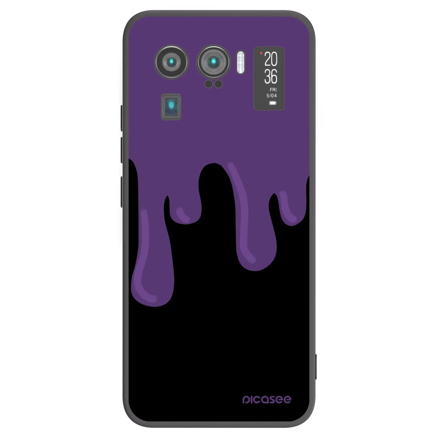 Picasee crna silikonska maskica za Xiaomi Mi 11 Ultra - Purple spooky
