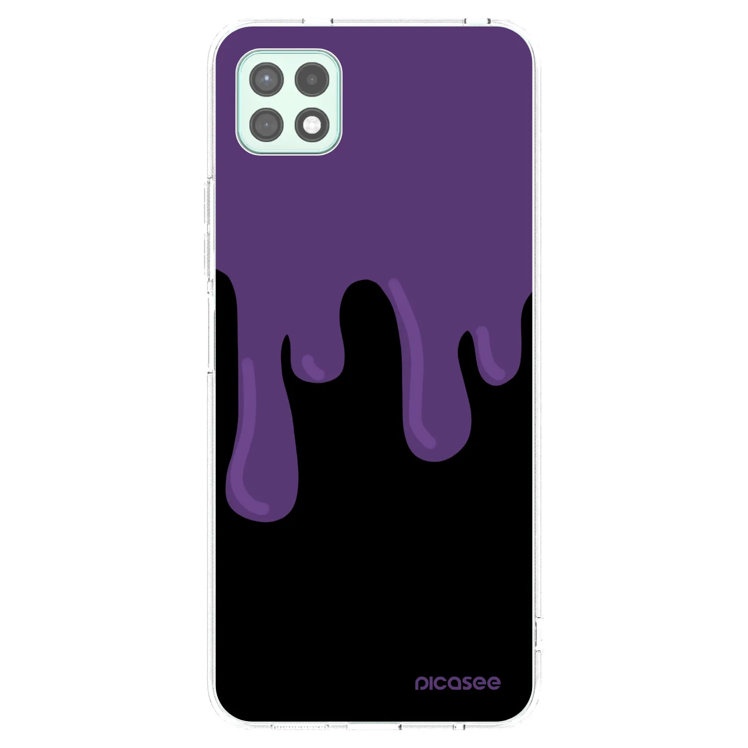 Picasee silikonska prozirna maskica za Samsung Galaxy A22 A226B 5G - Purple spooky